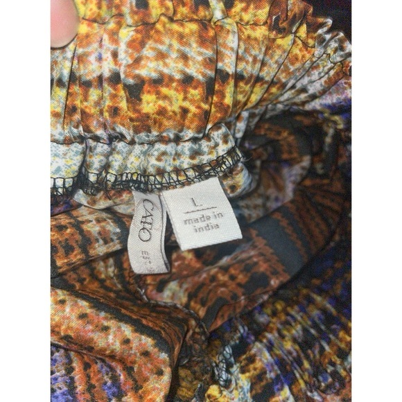 Cato Plaid Off-Shoulder/On the Shoulder Peplum Top - Picture 4 of 4